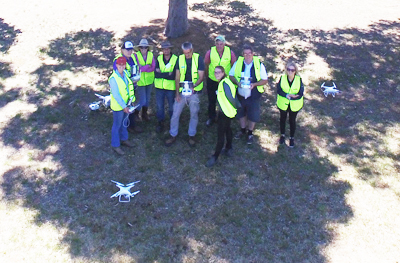 [picture of UAV students